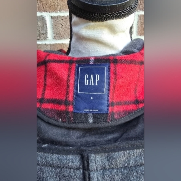 GAP Red Plaid Wool Utility Jacket - Picture 8 of 11